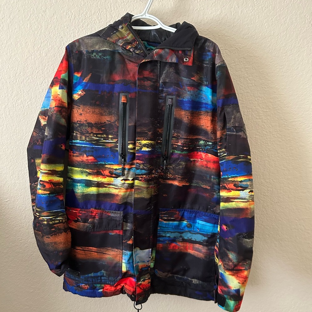 Vibrant Multicolor Men's Ski Jacket